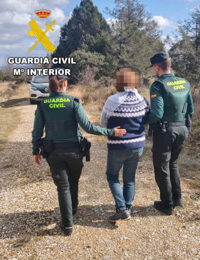 Imagen de uno de los senderistas rescatados.