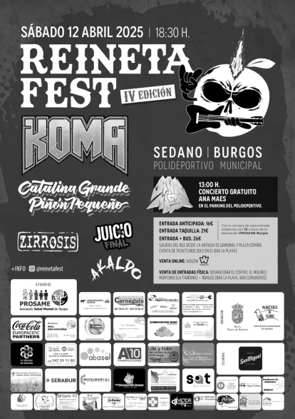 Cartel de la cuarta edición del Reineta Fest.
