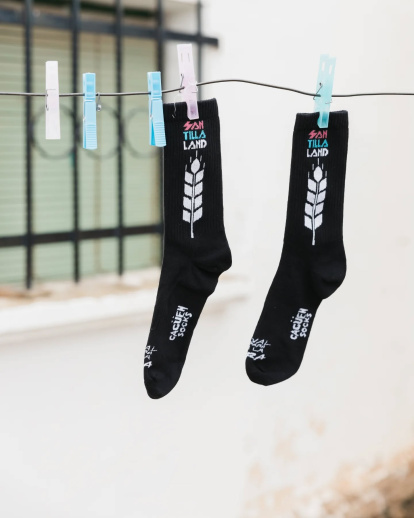Calcetines creados por la empresa burgalesa Cagüen Socks para la ocasión.