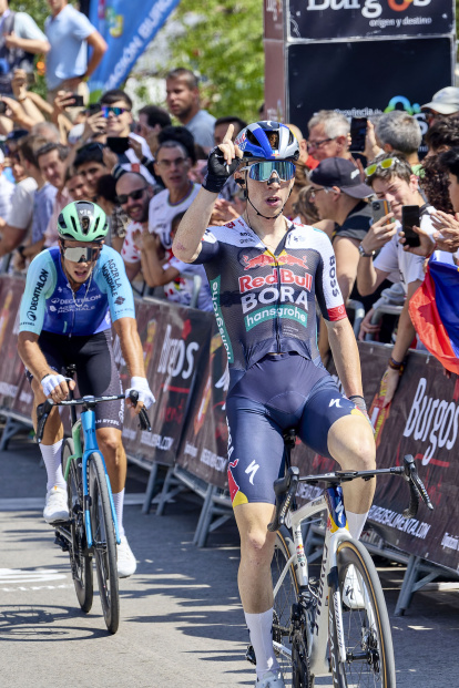 Imagen de la primera etapa de la Vuelta a Burgos.