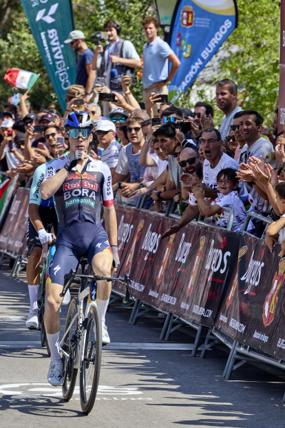Imagen de la primera etapa de la Vuelta a Burgos.
