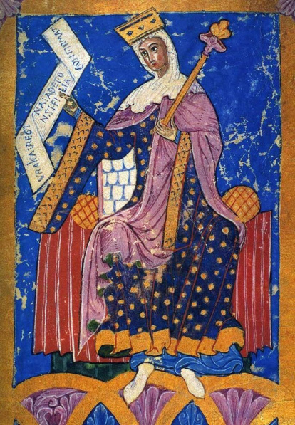 Imagen del cuadro sobre Doña Sancha.