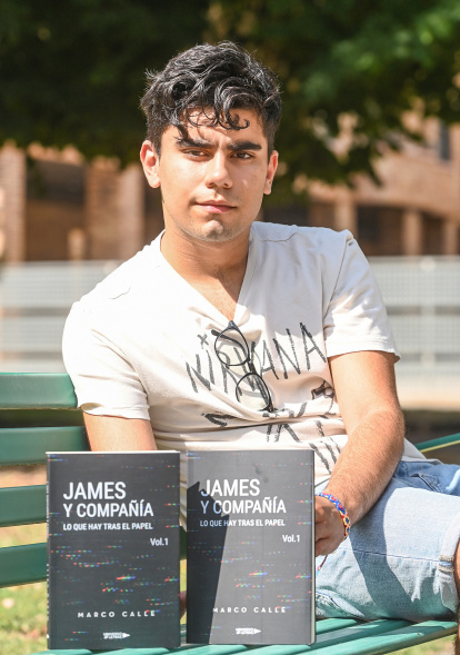 El joven escritor burgalés Marco Calle