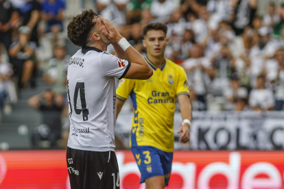 David González tuvo una ocasión clara pero llegó “un poco justo al final del partido”.