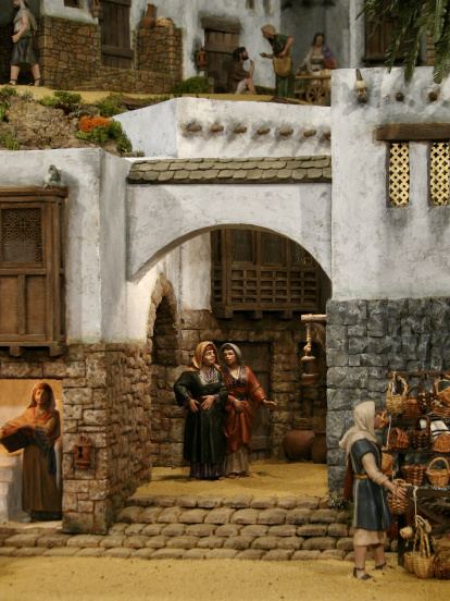 Escenas del Belén de la localidad de Renuncio, en la provincia de Burgos.