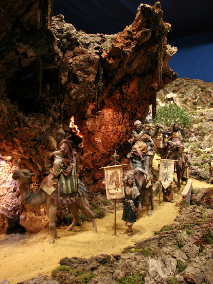 Escenas del Belén de la localidad de Renuncio, en la provincia de Burgos.