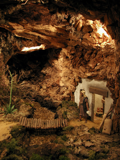 Escenas del Belén de la localidad de Renuncio, en la provincia de Burgos.