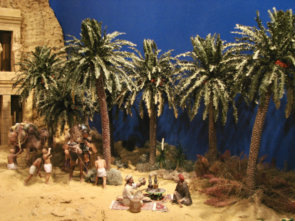 Escenas del Belén de la localidad de Renuncio, en la provincia de Burgos.