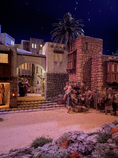 Escenas del Belén de la localidad de Renuncio, en la provincia de Burgos.