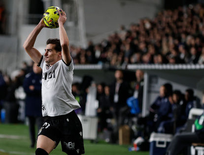 Imagen del partido entre el Burgos CF y el Eibar.