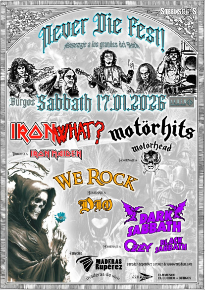 Cartel del Never Die Fest.