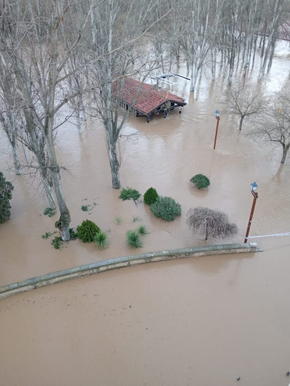 Desbordamiento del río Duero en Aranda de Duero