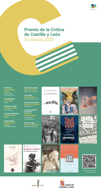 Cartel de los finalistas del XXIII Premio de la Critica CyL.