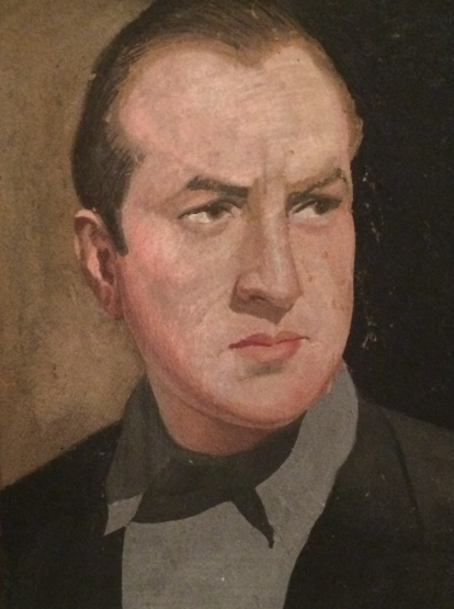 Autorretrato de Santiago de Ontañón en los años 30.