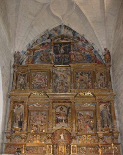 Retablo mayor de la iglesia de San Esteban Protomártir de Mazuela.