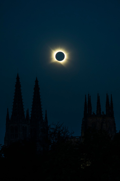 Instante del eclipse total de sol.